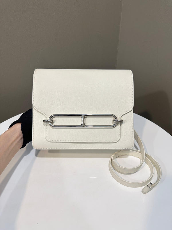 Hermes Roulis 23 Blanc Evercolor