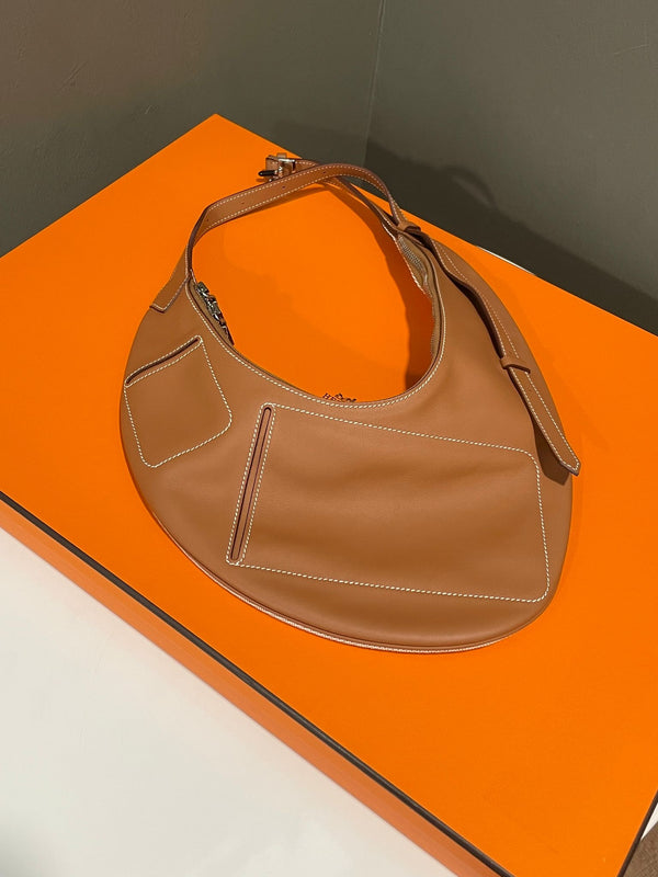Hermes Buddy Pocket Bag Gold Ecru Beige
