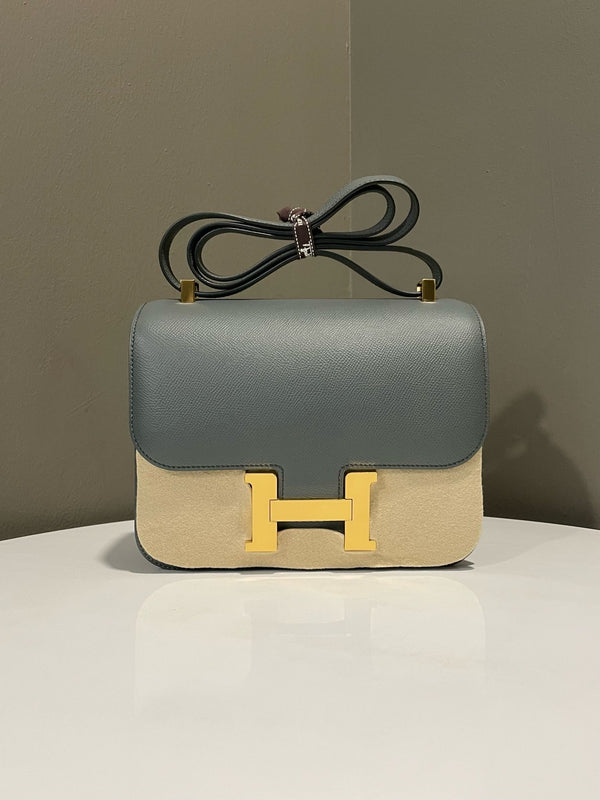 Hermes Constance 24 Vert Amande Epsom