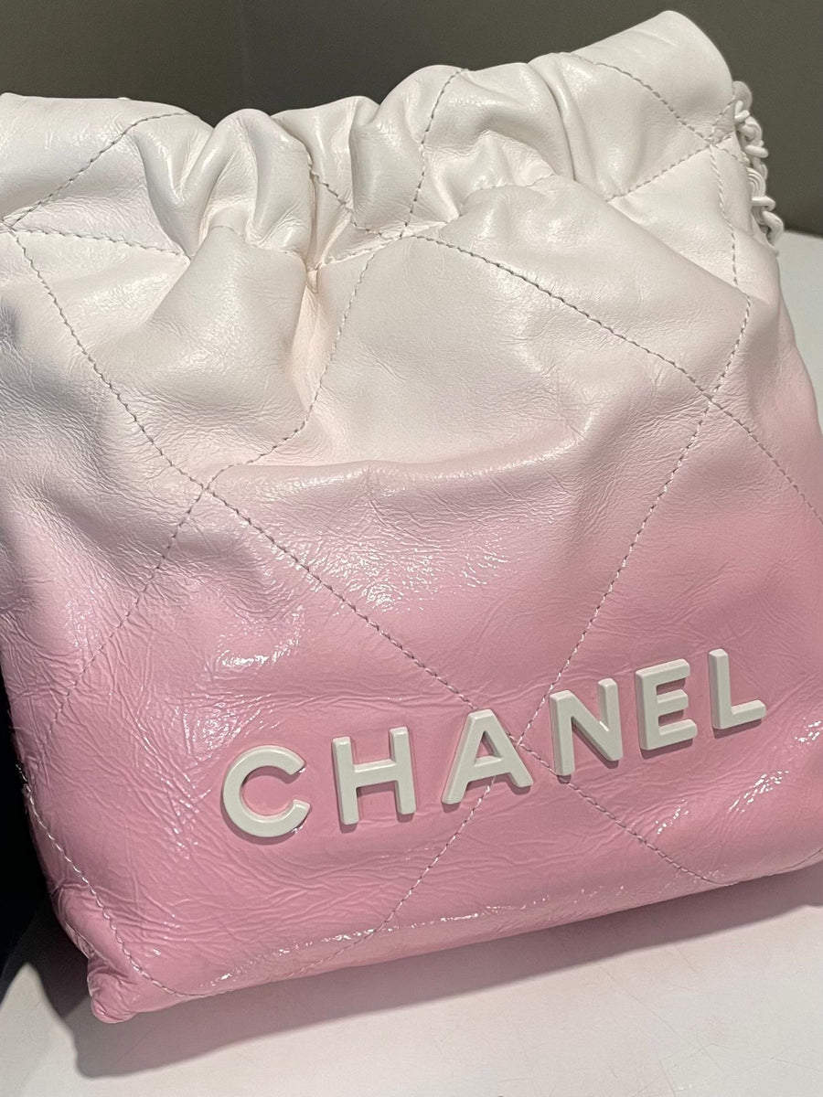 Chanel 22 Mini Pink White Ombre Calfskin – LOVELOTSLUXURY
