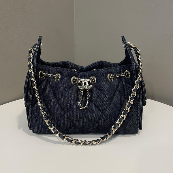 Chanel 26A 25 Mini Bag Dark Denim