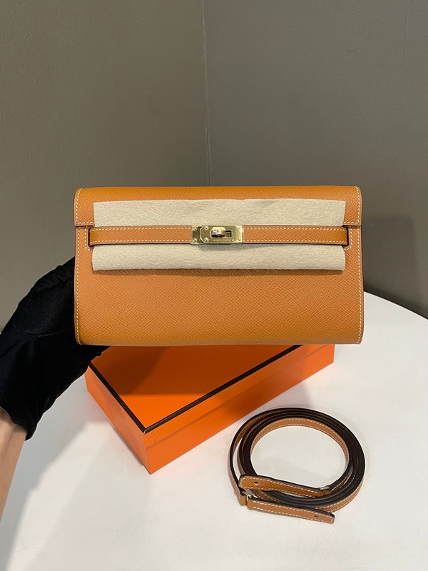 Hermes Kelly To Go Toffee Epsom