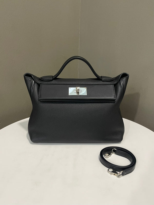 Hermes 2424 29 Black Noir Evercolor