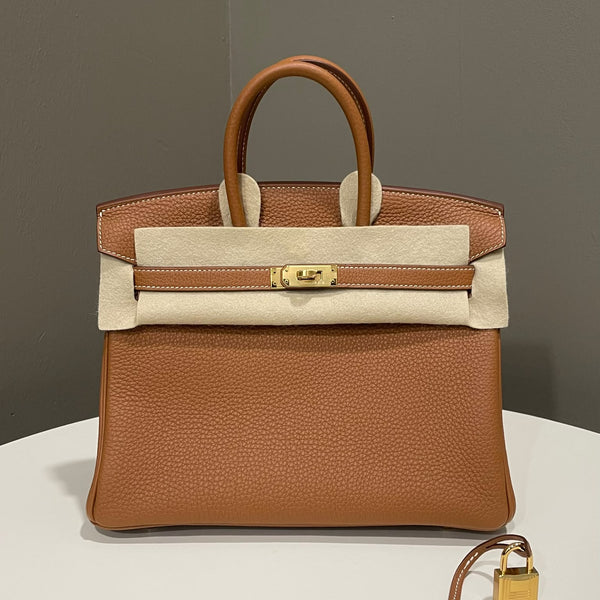 Hermes Birkin 25 Gold Togo