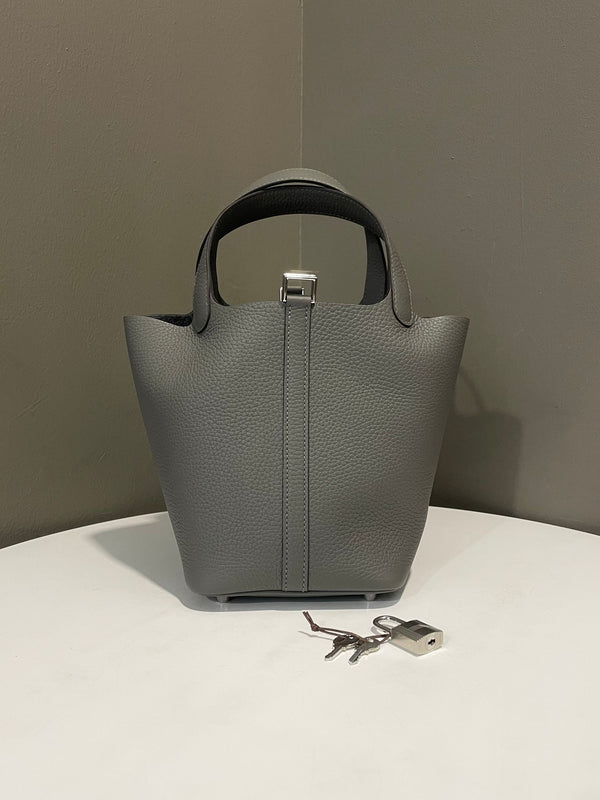 Hermes Picotin Lock 18 Gris Meyer Clemence
