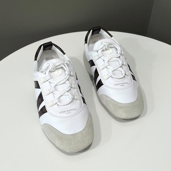 Louis Vuitton LV Sneakerina White Monogram Size 39.5