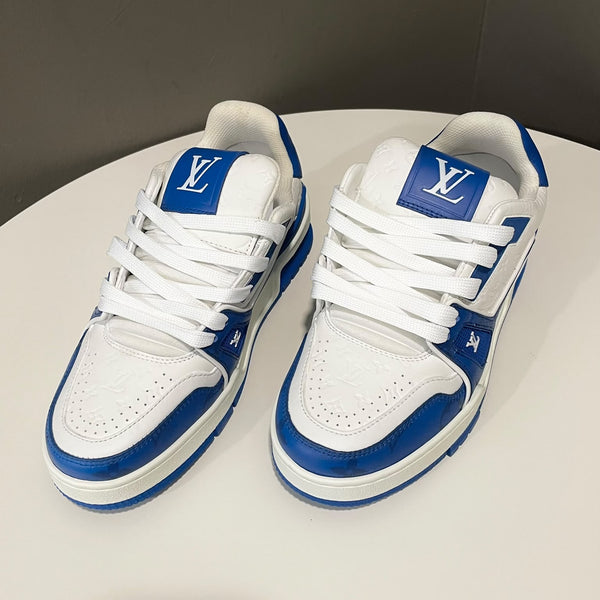 Louis Vuitton Trainer #54 Blue White LV Size 2