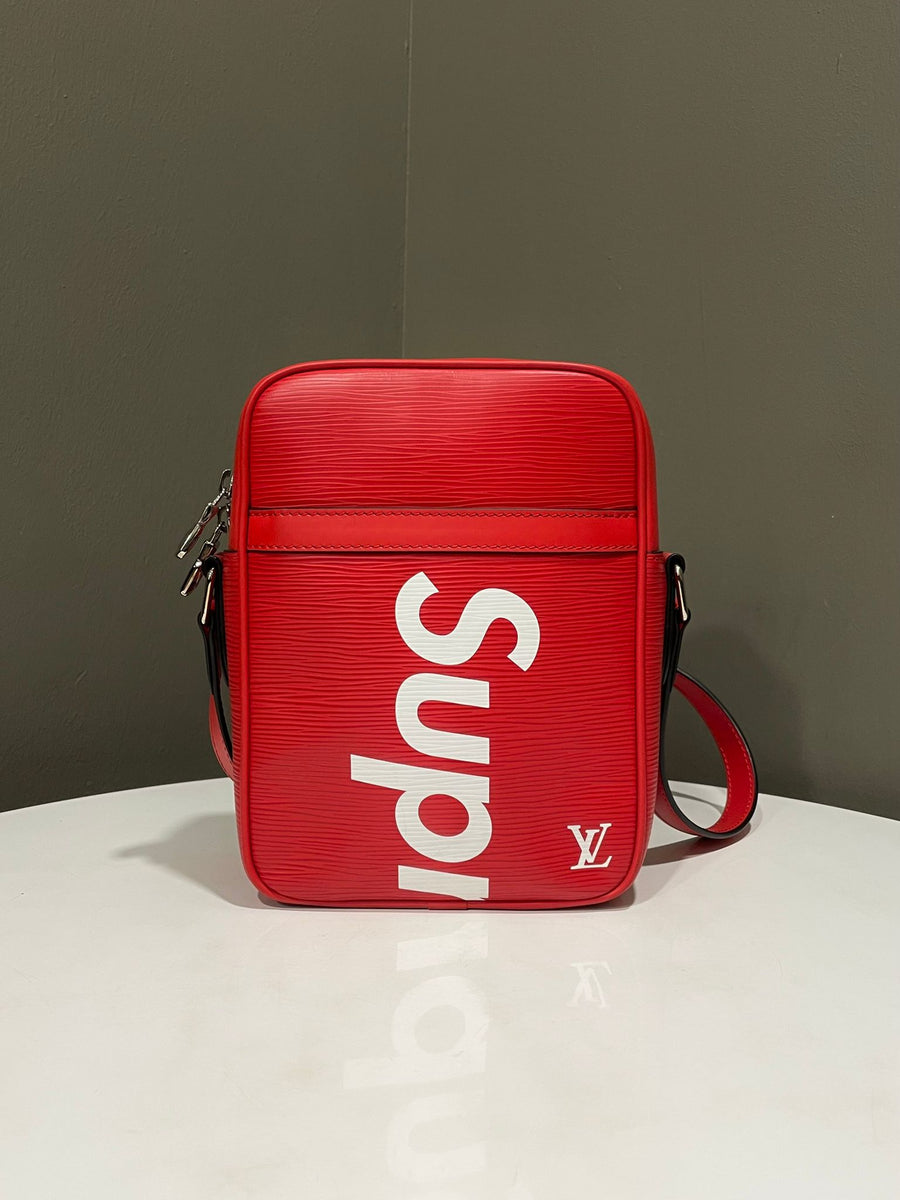 Louis Vuitton x Supreme Danube Bag Red / White Epi Leather