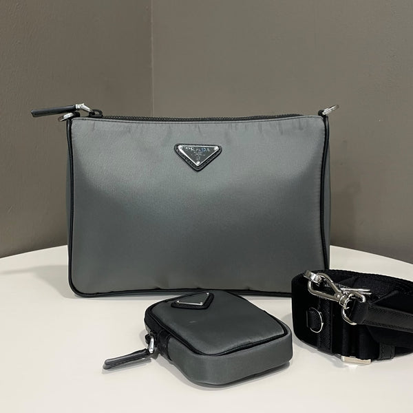 Prada Nylon Crossbody Bag
Ardesia / Black