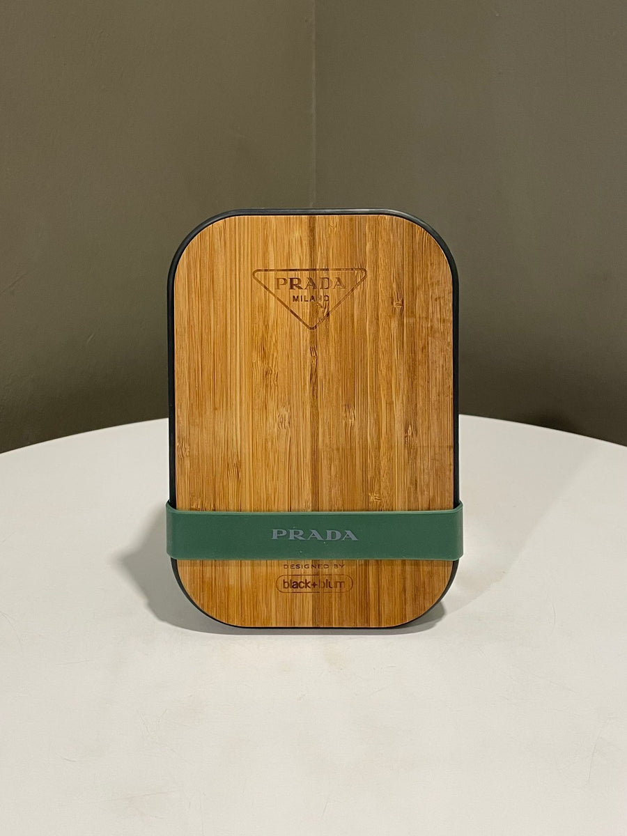 Prada x Black+blum Sandwich Box Stainless Steel / Natural Bamboo