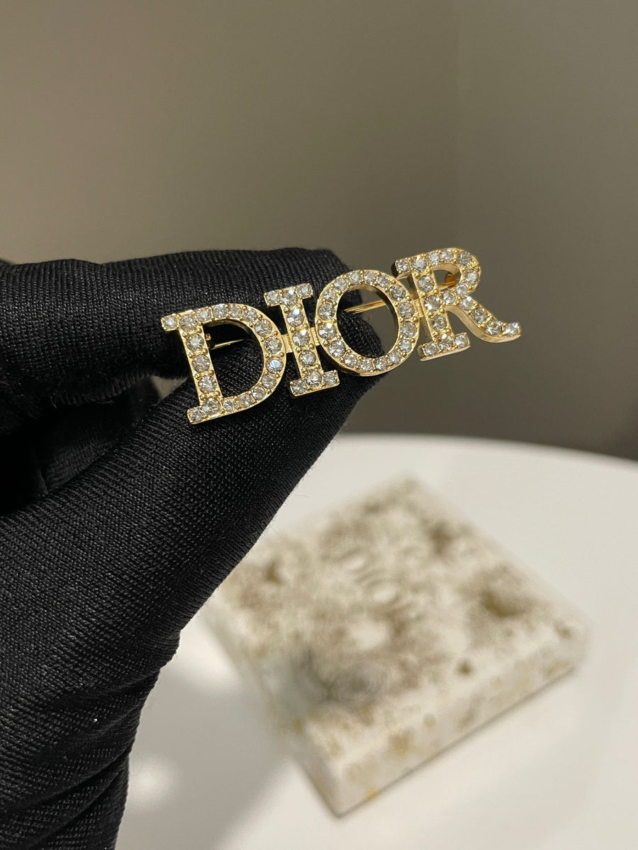 【DIOR】Dio(r)evolution ブローチ Dior Dio(r)evolution Brooch Antique Gold Finish Metal