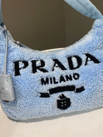 Open image in slideshow, Prada Re-Edition 2000 Bag Blue Terry