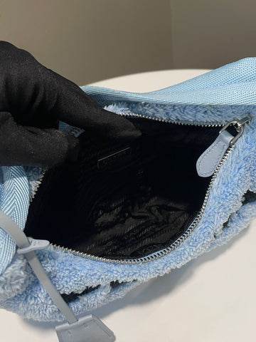 Open image in slideshow, Prada Re-Edition 2000 Bag Blue Terry