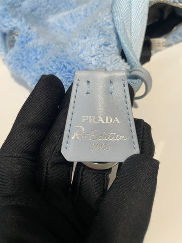 Open image in slideshow, Prada Re-Edition 2000 Bag Blue Terry