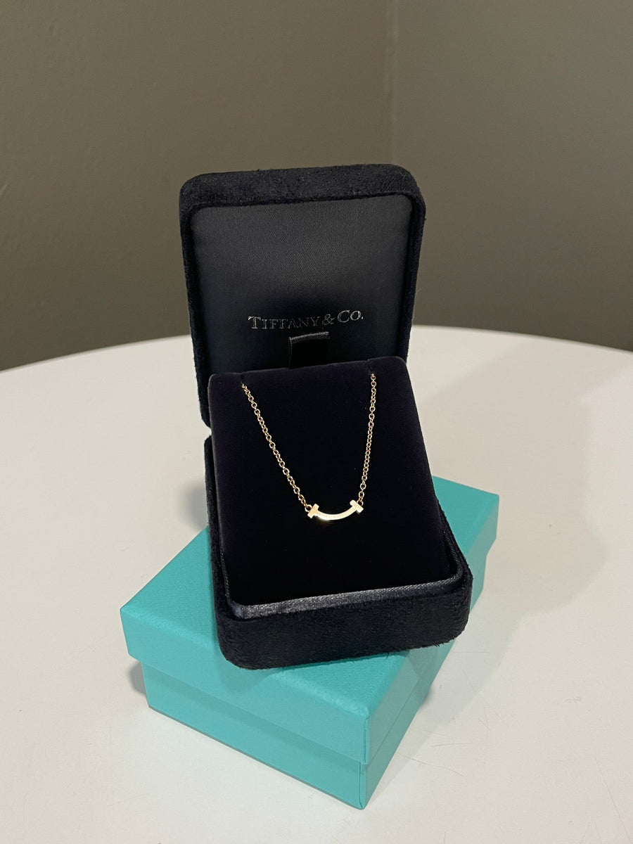 Tiffany Co T Smile Bracelet 18K Gold
