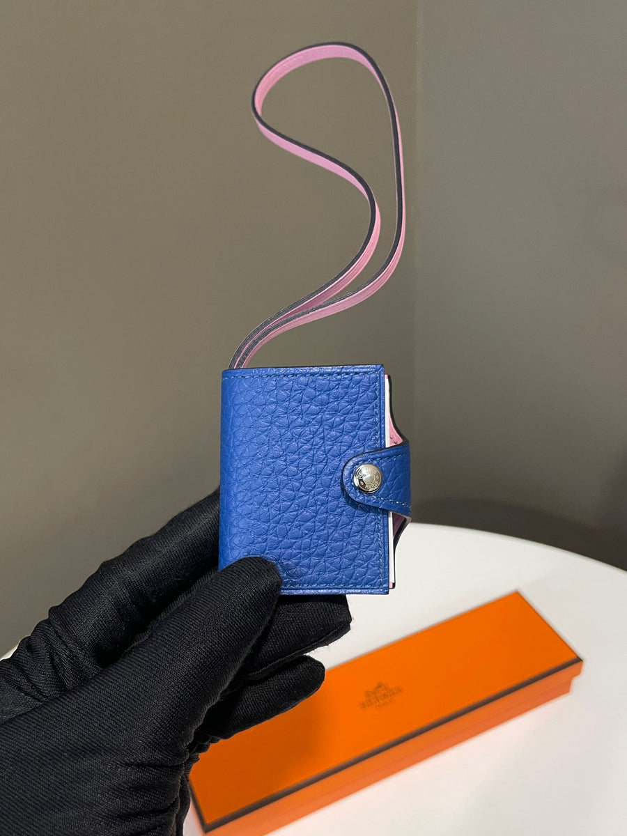 Hermes Ulysse Nano Charm Bleu Saphir / Pink Togo