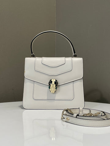 Open image in slideshow, Bvlgari Sepenti Forever Bag Ivory Agate Calf