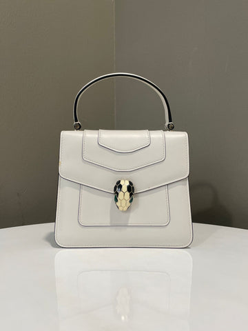Open image in slideshow, Bvlgari Sepenti Forever Bag Ivory Agate Calf