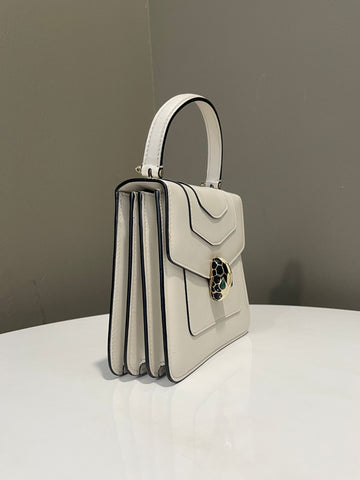 Open image in slideshow, Bvlgari Sepenti Forever Bag Ivory Agate Calf