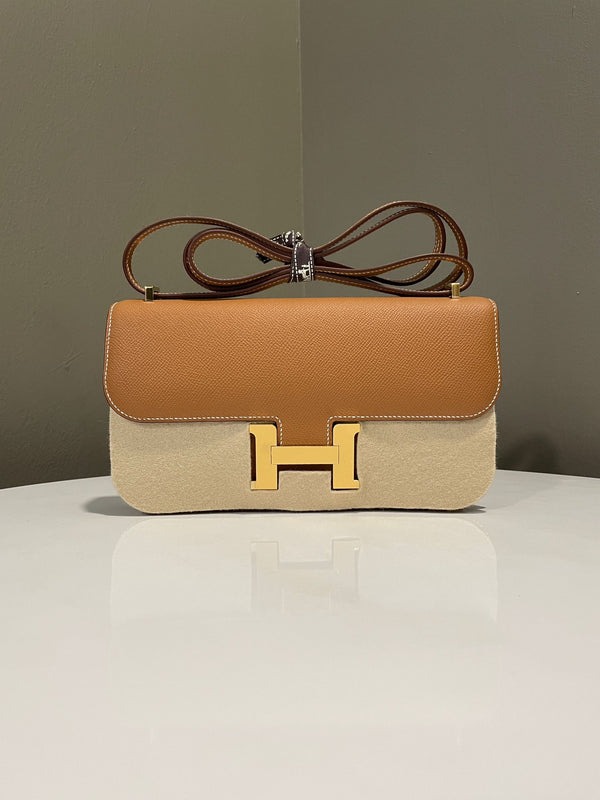 Hermes Constance 1- Elan Gold Epsom