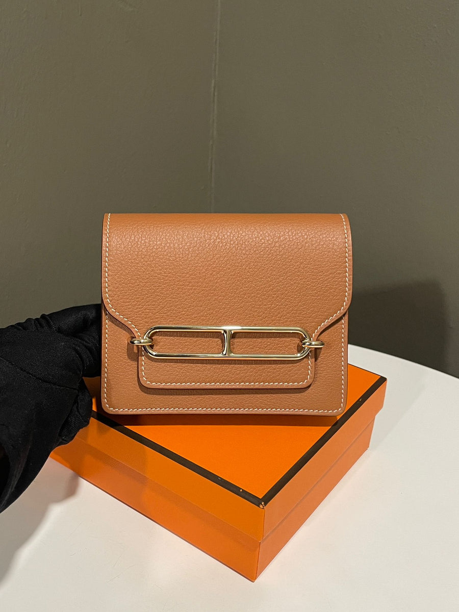 Hermes Roulis Slim Compact Gold/ Lime Evercolor – LOVELOTSLUXURY