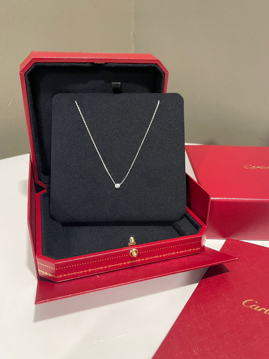 Cartier d'Amour Necklace 18K White Gold, Diamond