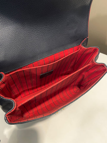 Open image in slideshow, Louis Vuitton Pochette Metis Navy Empreinte