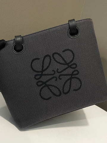 Open image in slideshow, Loewe Anagram Tote Bag Black/ Grey