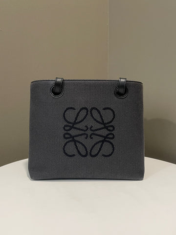 Open image in slideshow, Loewe Anagram Tote Bag Black/ Grey