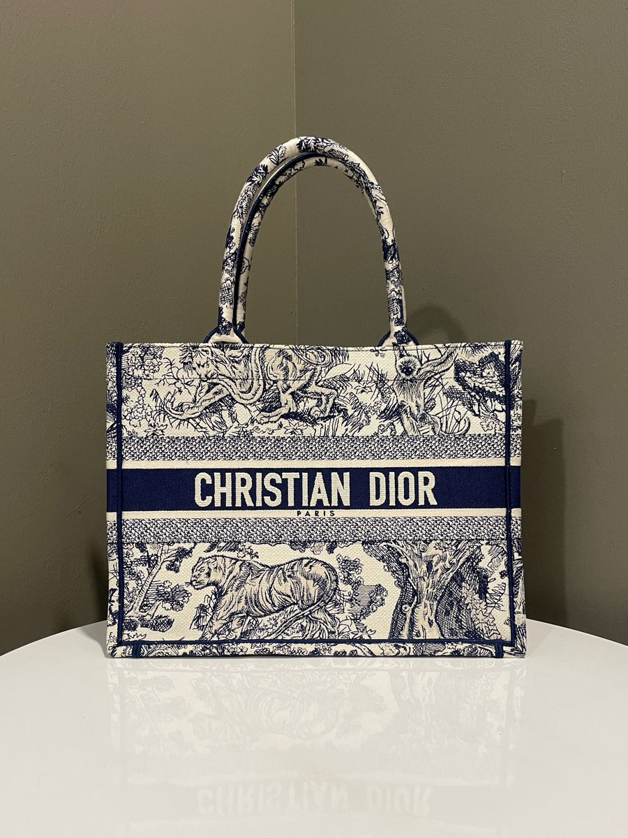 Dior Book Tote Blue Toile de Jouy Embroidery1