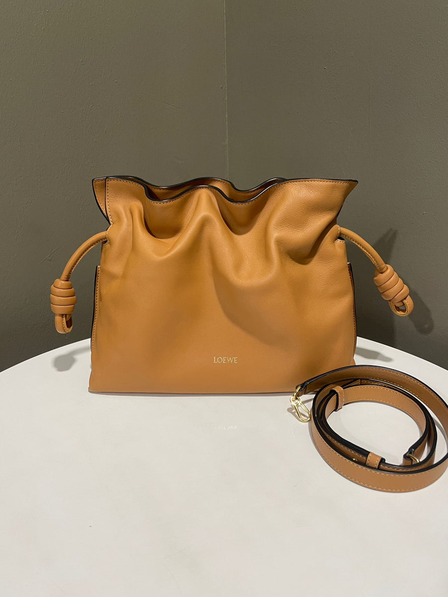 Loewe Medium Flamenco Clutch Warm Dessert Nappa Calfskin LOVELOTSLUXURY