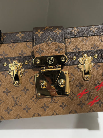 Open image in slideshow, Louis Vuitton Petite Malle Monogram Reverse