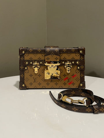 Open image in slideshow, Louis Vuitton Petite Malle Monogram Reverse