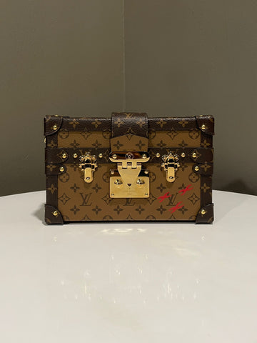 Open image in slideshow, Louis Vuitton Petite Malle Monogram Reverse