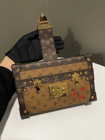 Open image in slideshow, Louis Vuitton Petite Malle Monogram Reverse