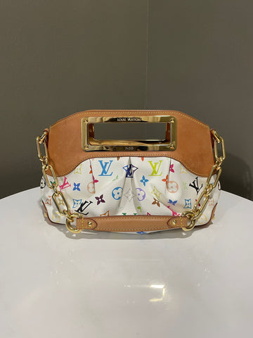 Open image in slideshow, Louis Vuitton Judy PM Monogram Multicolor Blanc