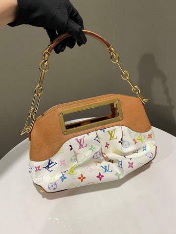 Open image in slideshow, Louis Vuitton Judy PM Monogram Multicolor Blanc