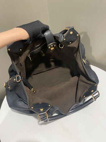 Open image in slideshow, Louis Vuitton Mahina Black Grainy Leather