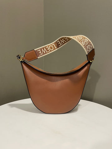 Open image in slideshow, Loewe Luna Shoulder Bag Tan Calfskin