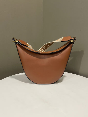 Open image in slideshow, Loewe Luna Shoulder Bag Tan Calfskin