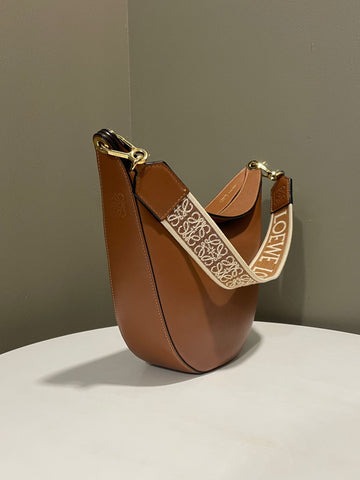 Open image in slideshow, Loewe Luna Shoulder Bag Tan Calfskin