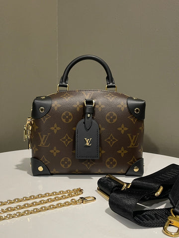 Open image in slideshow, Louis Vuitton Petite Malle Souple Monogram / Black