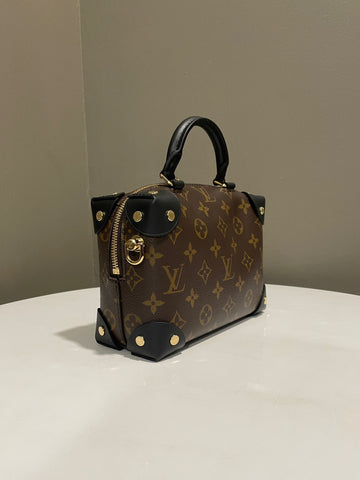 Open image in slideshow, Louis Vuitton Petite Malle Souple Monogram / Black