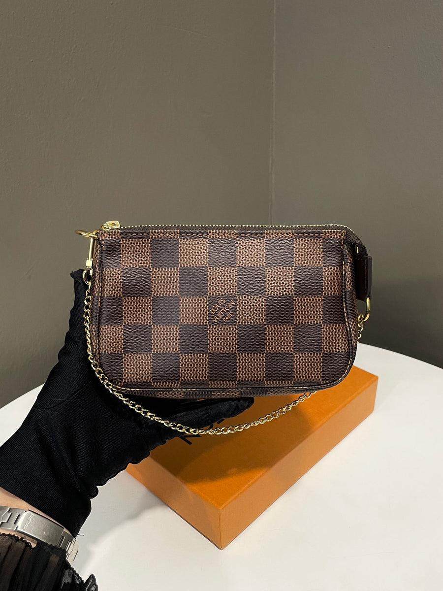 Louis Vuitton Mini Pochette Accessoires Damier Ebene Canvas