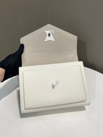 Open image in slideshow, Louis Vuitton Mylockme Chain Bag White Calfskin