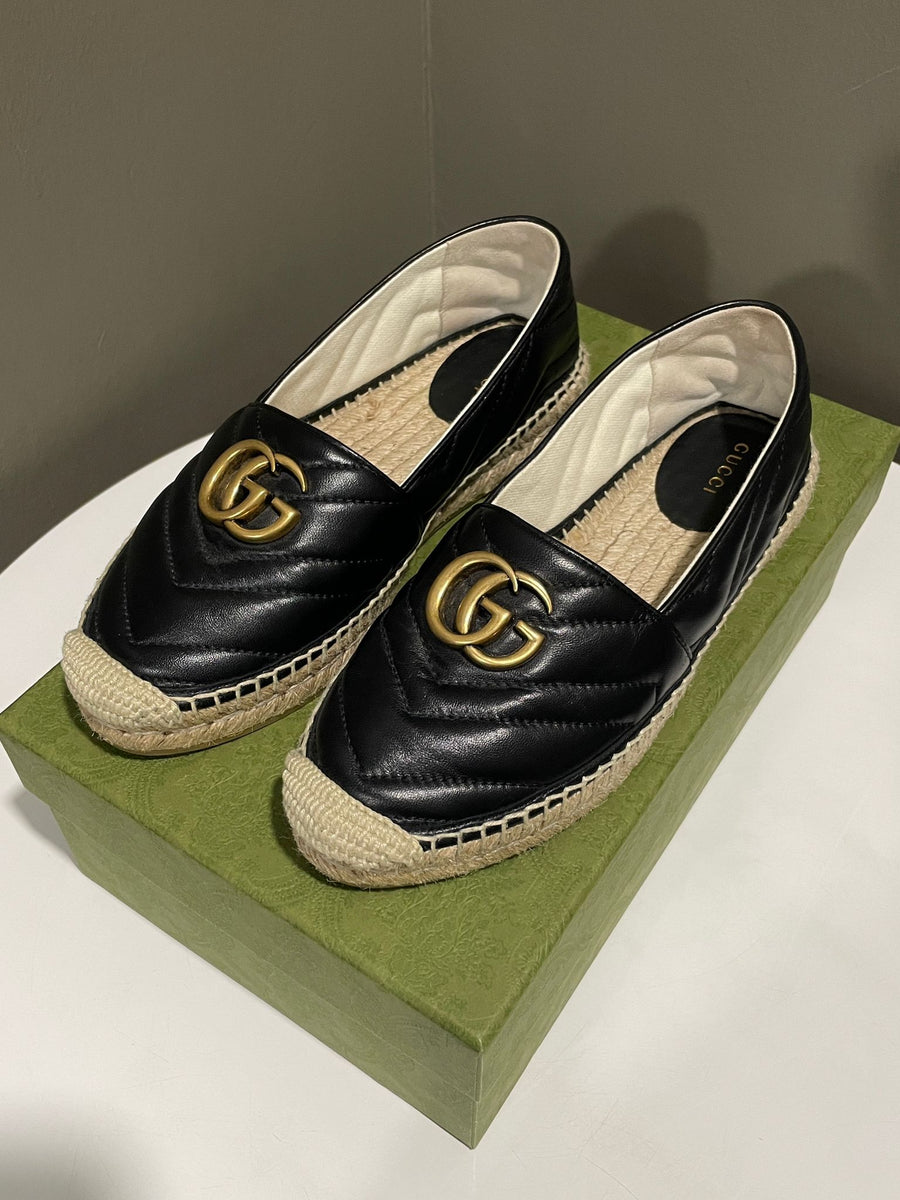 Espadrille Shoes Gg Espadrilles Gucci Black Espadrilles Size Gucci