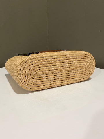 Open image in slideshow, Loewe Anagram Square Tote Bag Beige/ Brown Raffia