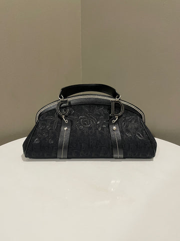 Open image in slideshow, Dior Diorissimo Top Handle Black / Embroidery