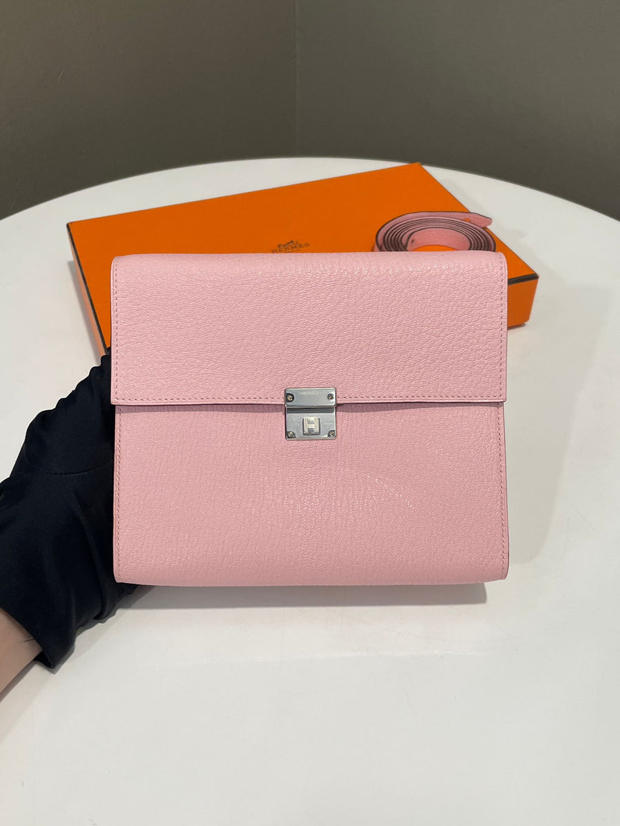 【HERMES 】HermesClic 16ウォレット Hermès Chèvre Mysore Clic 16 Wallet w/Strap | eBay