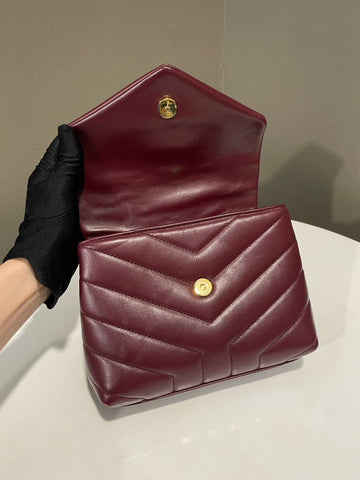 Open image in slideshow, Saint Laurent Loulou Toy Burgundy